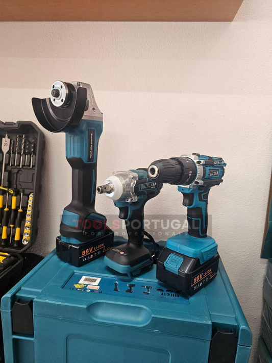 Kit de 3 Máquinas a Bateria BRUSHLESS | BRICOMAQ ™